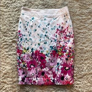 Ann Taylor Floral Skirt